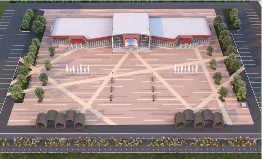 Фото - Велодорожка, сухой фонтан и современное освещение. К юбилею города ЕВРАЗ подарил жителям Междуреченска обновлённую «Праздничную» площадь